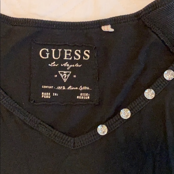 Guess ladies long sleeve T-shirt with studs - Picture 2 of 4